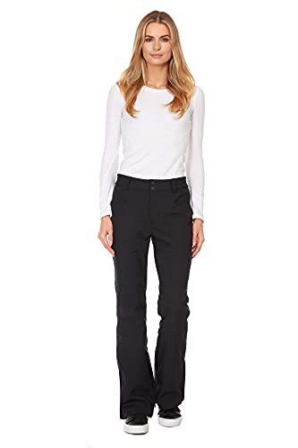 Arctic Quest Ladies Performance Softshell Stretch Ski Pant, Rich Black, Large-