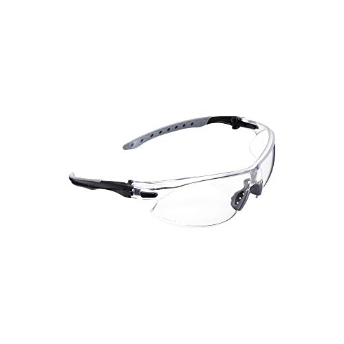 Allen Company Keen Shooting Safety Glasses - Eye Protection for Men and Women - Black and Gray - ANSI Z87.1+ and CE Rated - Clear Lenses / Yellow Lenses