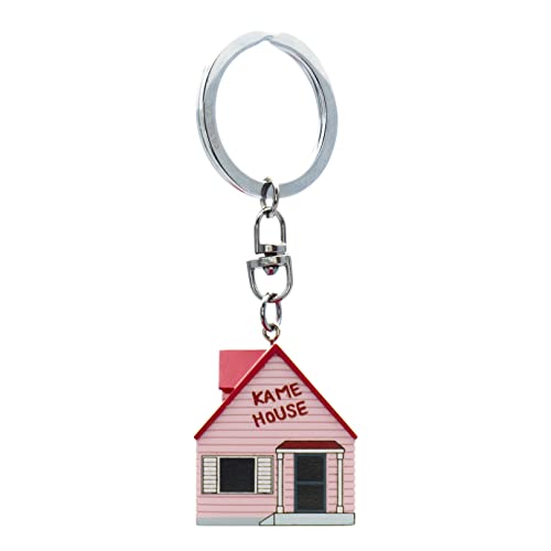 ABYSTYLE Dragon Ball Z 3D Master Roshi's Kame House Metal Keychain 1.4' x 1.2' x 1.3' Anime Merch DBZ Accessories