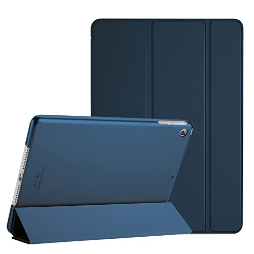 ProCase Smart Case for iPad Mini 1 2 3(Model: A1432 A1454 A1455 A1489 A1490 A1491 A1599 A1600), Slim Lightweight Stand Cover with Translucent Frosted Back Support Auto Sleep/Wake –Navy Blue