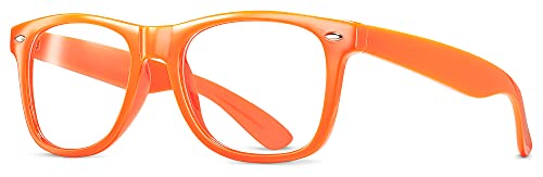 Clear Lens Non-Prescription Retro Fashion Nerd Glasses for Men Women - Cosplay Costume Fake Eyeglasses Frame