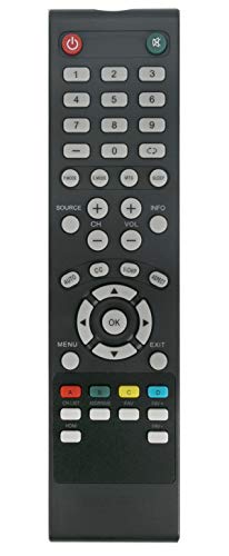 New Remote Control Replacement Compatible with Seiki TV SE32HY10 LC-32GC12F SE65FY18 SE19HT01 LC-40G81 LC-40GJ15 LC-37G77B LC-22G82 LC-24G82 LC-32G82 LE-46GCA LE-55G77E LE-32SCL-C LE-55GB2A LE-22GBR-C