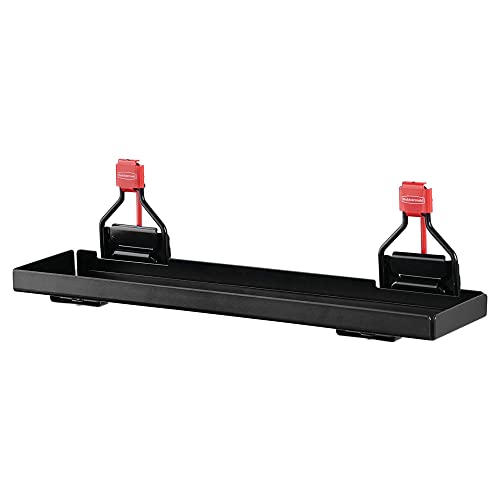 Rubbermaid Shed Accessories Small Shelf, Individual, Black, Multi-Purpose Shelf for Shed Organization