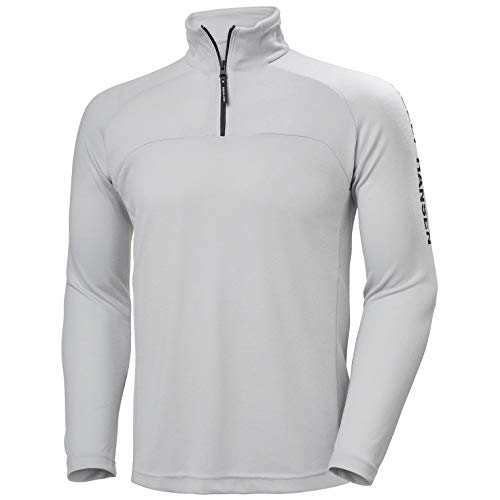 Helly Hansen Men's Hydropower Quick Dry 1/2 Zip Double Knit Pullover, 854 Grey Fog, XX-Large