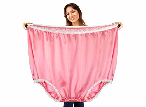 Giant Grand Mama Underwear - Pink Big Momma Funny Joke Gift Underwear For Women or Men - A Fun Way To Share The Laughs, Great Oversized Funny Gift Novelty Underwear For All To Enjoy Pink