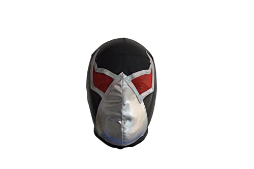 Bane Villan Luchador Mask Lucha Libre Wrestling Mask (pro-fit) Costume Wear - Black/White