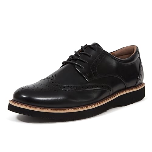 Deer Stags Men's Walkmaster Wing Tip Oxford, Black, 15