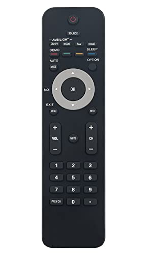 Replace Remote Control fit for Philips TV 52PFL3603D 47PFL3603D 42PFL3603D 42PFL3403D 32PFL3403D/85 42PFL7603D/27E 42PFL7603D/F7 42PFL7603D/F7B 52PFL7403D 47PFL5603D 47PFL7403D 42PFL7403D 42PFL5603D