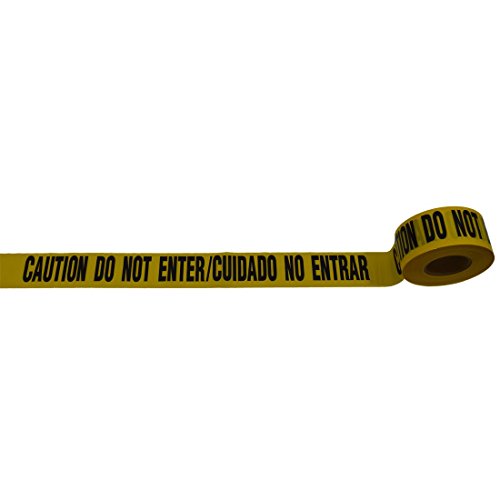 Barricade Tape 2 Mil Bilingual Caution Do Not Enter & Cuidado No Entrar44; 3 in. x 1000 ft.