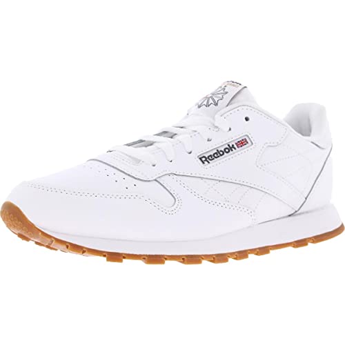 Reebok Boy's Classic Leather Shoes Sneaker, White/Gum, 6 Big Kid