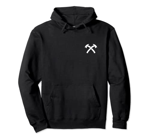 Vintage Axe Throwing Retro Crossed Hatchets for Men Thrower Pullover Hoodie