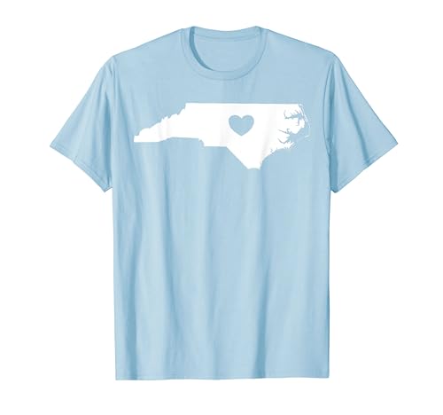 North Carolina Heart State Silhouette T-Shirt