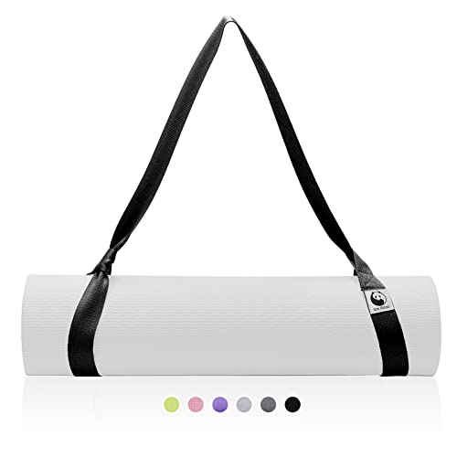 Slim Panda Yoga Mat Straps for Carrying,Adjustable Yoga Mat Carrier, Yoga Mat Sling(Yoga Mat Not Included)(Black)