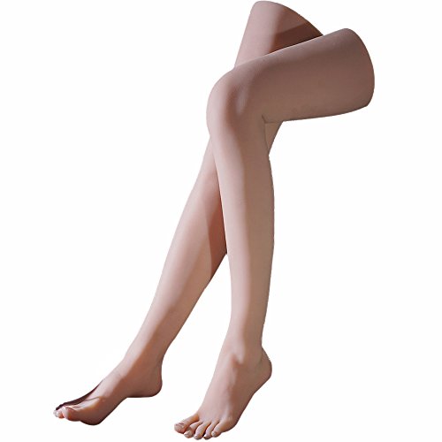 JUYO VONSAN Silicone Foot Model Female Leg Mannequin LifeSize a Pair Leg for Shoe Sock Jewerly Display