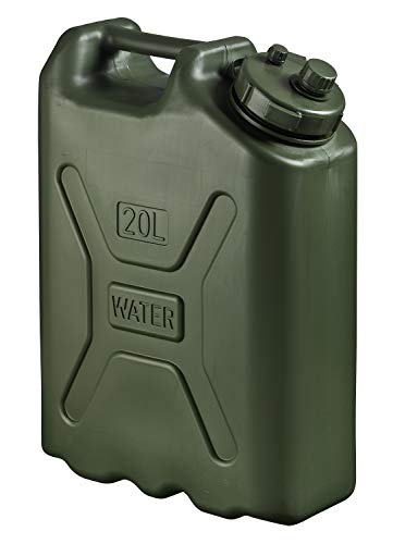 Scepter 5 Gallon Military BPA Free Water Container, Food Grade Water Jug for Camping and Emergency Storage - (20 Litre), Green