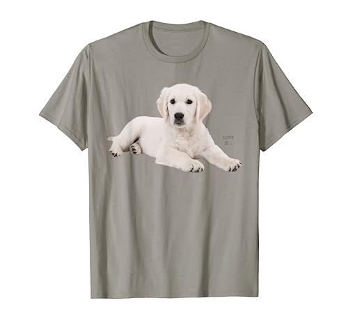 White Labrador Retriever Shirt Yellow Love Lab Mom Dog Dad T-Shirt