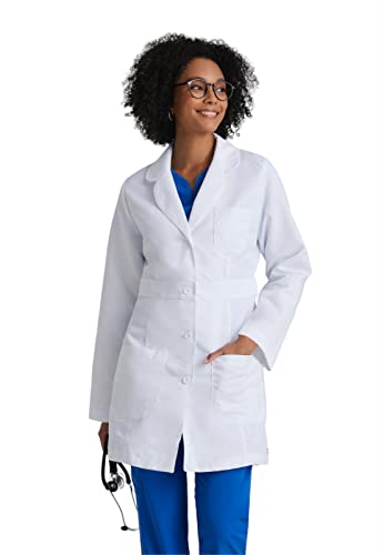 Grey's Anatomy 4481 34' Women's Lab (White, X-Large)