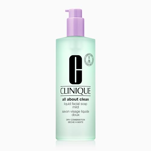 Clinique All About Clean Liquid Facial Soap Mild Dry Combination 13.5 Ounce