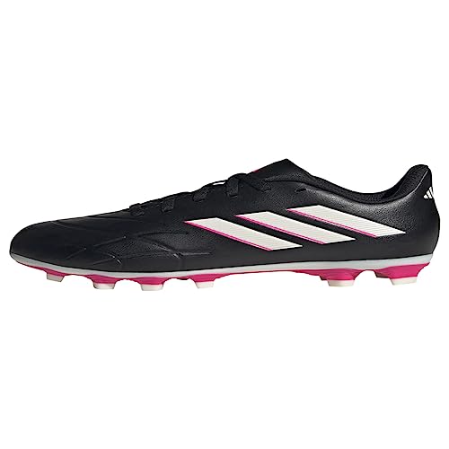 adidas Copa Pure.4 Flexible Ground Soccer Shoe, Black/Zero Metallic/Team Shock Pink, 6 US Unisex Big Kid