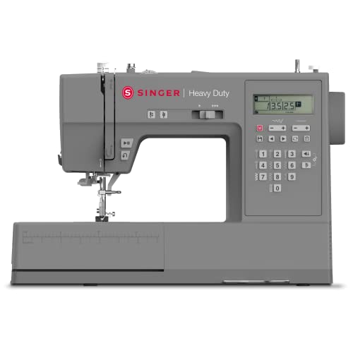 SINGER | HD6700C Electronic Heavy Duty Sewing Machine with 411 Stitch Applications - Sewing Made Easy