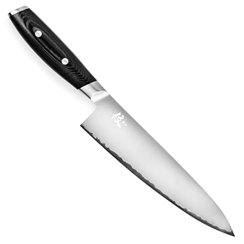 Yaxell Mon 8' Chef's Knife - Made in Japan - VG10 Stainless Steel Gyuto with Micarta Handle