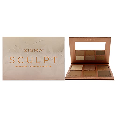 SIGMA Beauty Sculpt Highlight Plus Contour Palette Makeup Women 0.98 oz