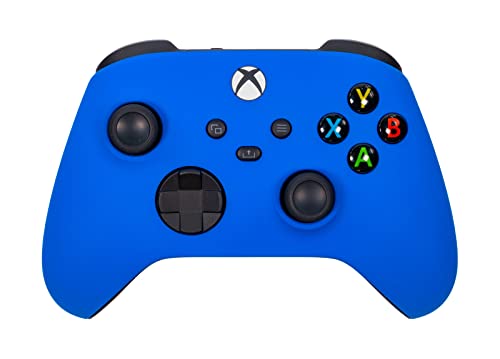 Xbox One Series X S Custom Soft Touch Controller - Soft Touch Feel, Added Grip, Cool Blue Color - Compatible with Xbox One, Series X, Series S
