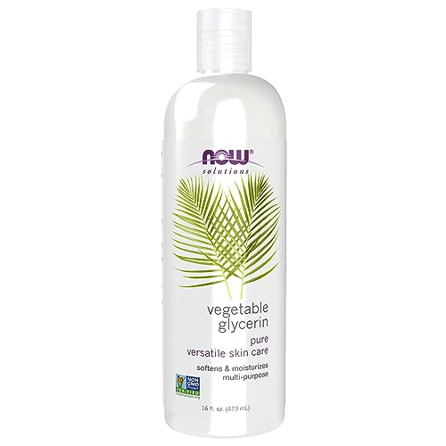 NOW Solutions, Vegetable Glycerin, 100% Pure, Versatile Skin Care, Softening and Moisturizing, 16-Ounce