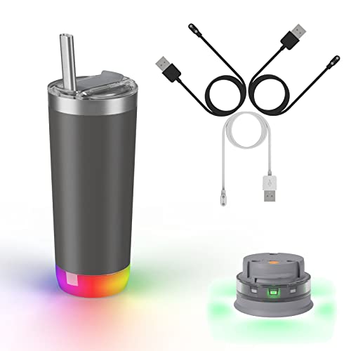3Pack Bshirmay Charger Replacement Compatible with HidrateSpark STEEL&PRO,HidrateSpark PRO Tumbler Smart Water Bottle Chargering Cable Magnetic USB Cable Accessories
