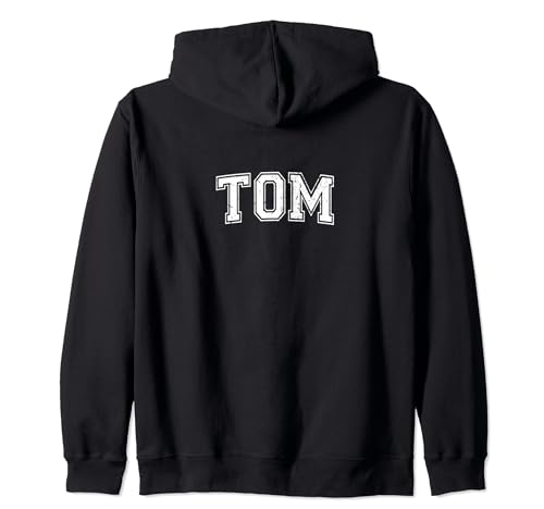 Varsity Style Personalized Name Classic Tom Zip Hoodie