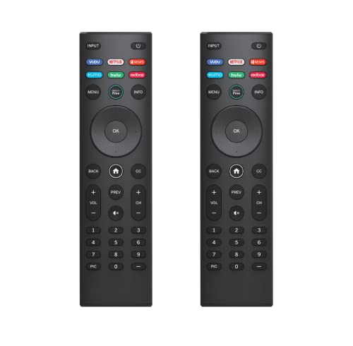 【Pack of 2】 Replacement Remote for Vizio Smart TV, Compatible with All Vizio TVs D-Series E-Series M-Series V-Series P-Series SmartCast HD 4K VIZIO Smart TVs