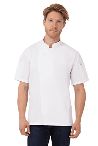 Chef Works Men's Rochester Chef Coat, White, X-Large