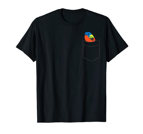 Painted Bunting Bird Cute Painted Bunting In a Pocket T-Shirt