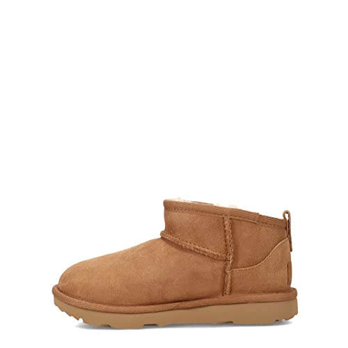 UGG Unisex-Child Classic Ultra Mini Boot, Chestnut, 5