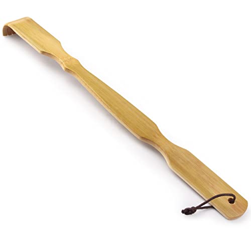 Omszte Bamboo Back Scratcher,100% Natural Bamboo Back Scratchers for Itching Relief,Strong & Sturdy 17 inches