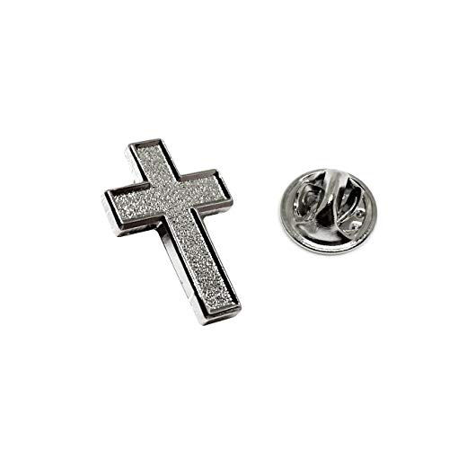 Chaplain Silver Finish Lapel Pin - Religious Christian Latin Ornate Official Brooch