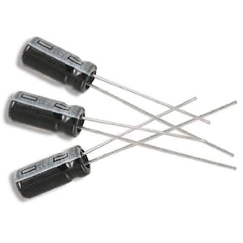 E-Projects - Radial Electrolytic Capacitor, 100uF, 25V, 105 C (Pack of 5)