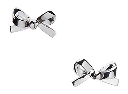 Kate Spade New York Skinny Mini Bow Studs Silver Earrings