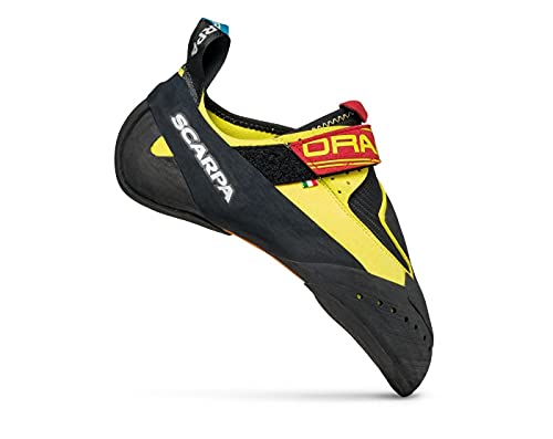 SCARPA Drago Rock Climbing Shoes for Sport Climbing and Bouldering - Specialized Performance for Sensitivity - Yellow - 7-7.5