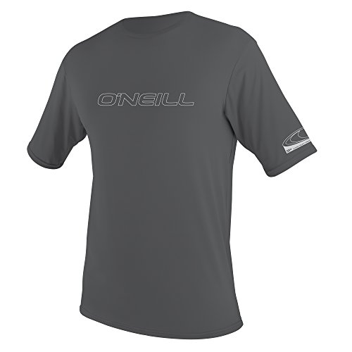 O'Neill Men's Basic Skins UPF 50+ Short Sleeve Sun Shirt,Smoke,X-Large
