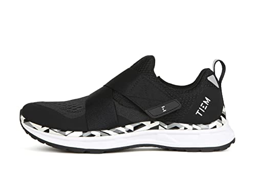 TIEM Slipstream - Black Geometric - Indoor Cycling Shoe, SPD Compatible (Women's Size 8)