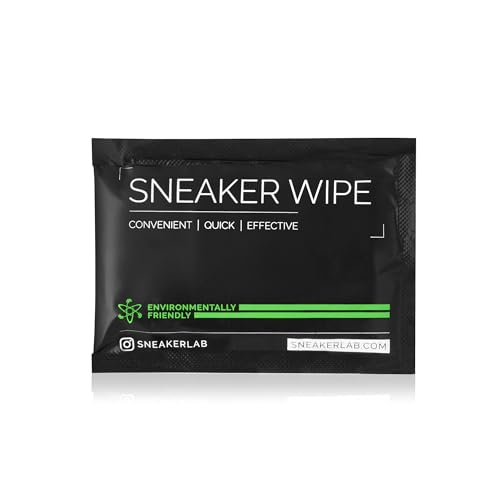 SNEAKER LAB Premium All Purpose Shoe Cleaner Wipes - Safe to Use On Leather, Canvas, Mesh & Various Knits - 12 Individual Wipes Per Pack
