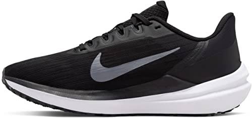 Nike Women's Air Winflo 9 Running Shoes, Black/White-Dk Smokey Grey, 8 M US