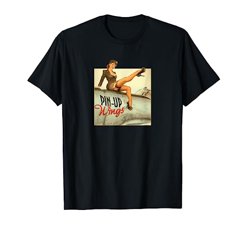 Pin up Girl Wings Vintage Poster WW2 T-Shirt