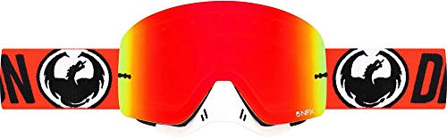 Dragon Alliance 228686429732 NFX Goggle Flash Orange w/Yellow Red Ion Lens, Multi, One Size