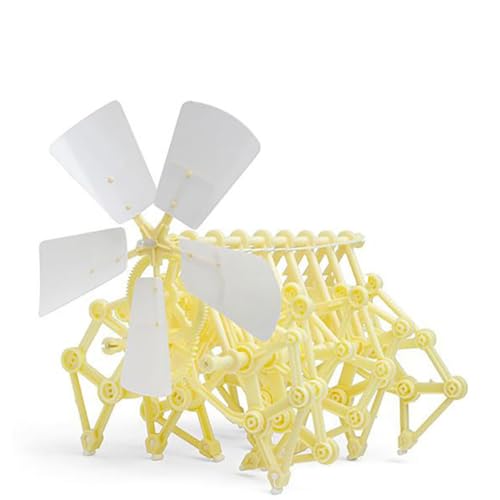 dsbdrki 1pc Wind-Powered Strand Beast Model Robot DIY Assembly Walker Educational Toy Kit Science Series The Wind Power Perpetual Motion Machine Toy