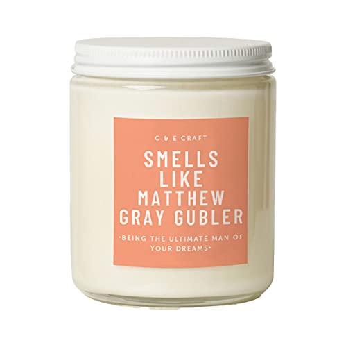 CE Craft - Smells Like Matthew Gray Gubler Scented Candle – Vanilla Oak Candle – Gift for Her, Spencer Reid Gift, Girlfriend Gift, Celebrity Prayer Candle