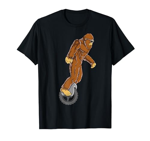 Bigfoot on Electric Unicycle EUC Monowheel Airwheel Funny T-Shirt
