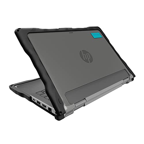 Gumdrop DropTech Laptop Case Fits HP ProBook x360 11 G5/G6/G7 EE. Designed for K-12 Students, Teachers, and Classrooms – Drop Tested, Rugged, Shockproof Bumpers for Reliable Device Protection – Black