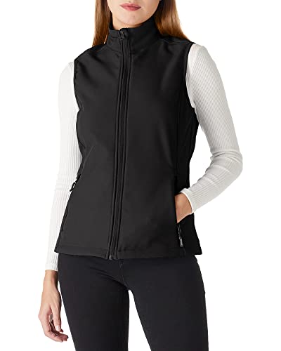 Outdoor Ventures Women's Lightweight Softshell Vest Windproof Fleece Lined Zip Up Sleeveless Jacket for Running Hiking Golf